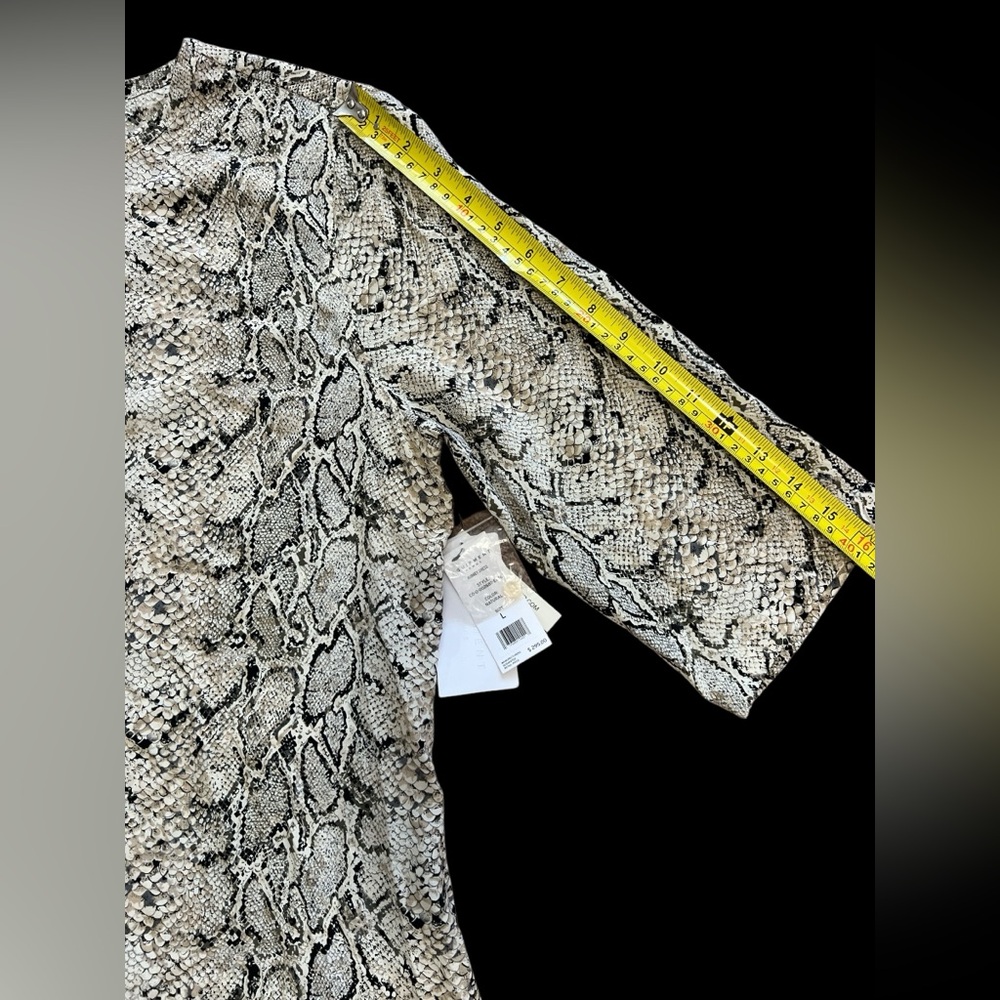 NWT Equipment femme Aubrey dress large L snake mini lightweight Animal Print - Picture 8 of 11
